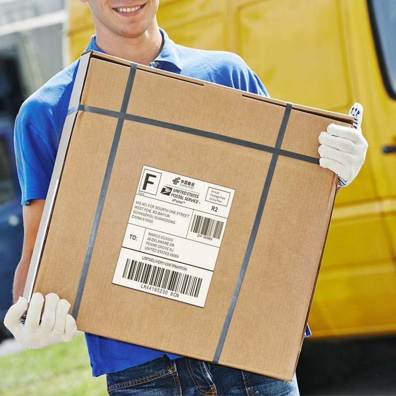 Soonmark Fanfold 4â€x 6â€ Thermal Shipping Labels Self Adhesive, 500 Postage Mailing Labels for Thermal Printer - Image 3